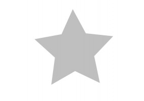 Sticker étoile grise