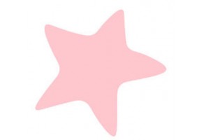Sticker étoile rose