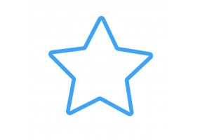Sticker étoile bleue