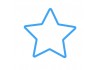 Sticker étoile bleue