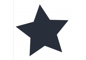 Sticker étoile bleue marine