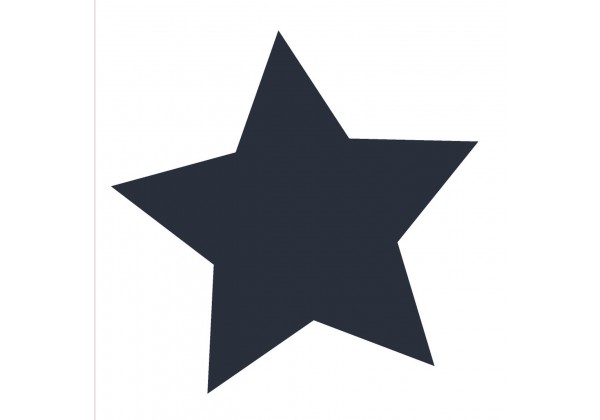 Sticker étoile bleue marine 