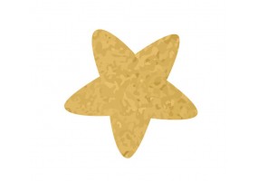 Sticker étoile dorée