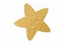 Stickers muraux étoile dorée bord rond