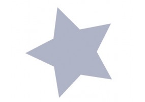 Sticker étoile grise