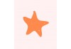 Stickers muraux étoile orange