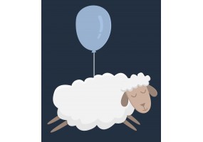 Sticker mouton ballon