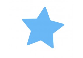 Sticker mural étoile bleue