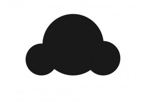 Sticker nuage noir
