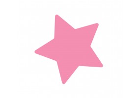 Sticker étoile rose