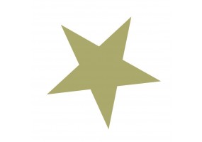 Sticker étoile dorée