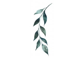 Autocollant mural branche feuilles