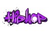 Sticker graffiti street art hip hop