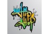 Sticker graffiti street art hip hop