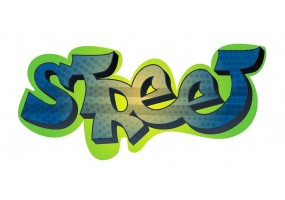 Sticker graffiti street art