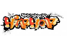 Sticker tag street art hip hop