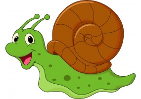 Sticker escargot vert