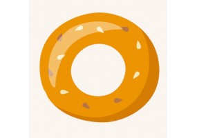 Sticker bagel