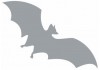 Autocollant Chauve souris silhouette