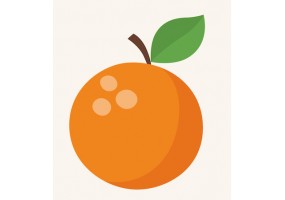 Sticker orange