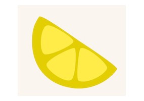 Sticker tranche citron