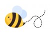 Sticker abeille