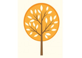 Sticker arbre automne