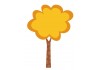 Sticker arbre automne jaune