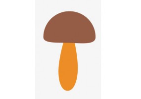 Sticker champignon forêt