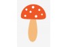 Sticker champignon rouge