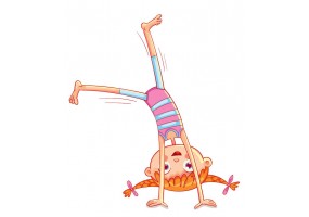 Sticker fille gymnastique artistique