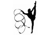 Sticker gymnaste ruban