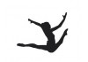 Sticker gymnaste saut