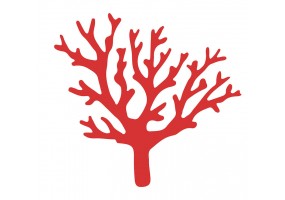 Sticker corail rouge