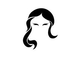 Sticker Cheveux silhouette