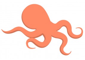 Sticker pieuvre