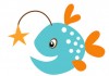 Sticker poisson antenne