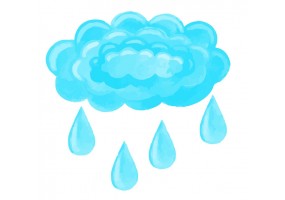 Sticker nuage pluie