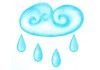 Sticker nuage pluie