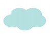 Sticker mural nuage pour deco ciel