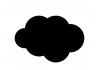 Sticker nuage noir