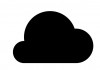 Sticker nuage noir