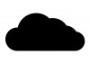 Sticker nuage noir