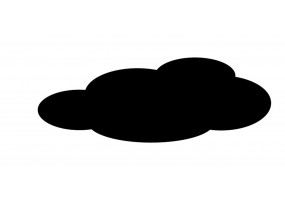 Sticker nuage noir