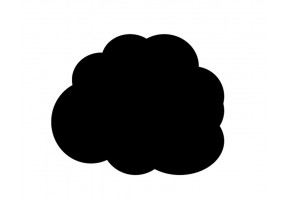 Sticker nuage noir