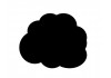 Sticker nuage noir