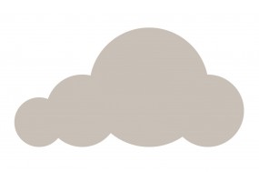 Sticker nuage gris