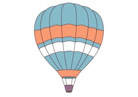 Sticker montgolfière chambre