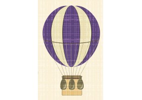 Sticker montgolfière deco murale