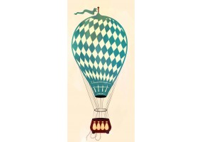 Sticker deco montgolfière